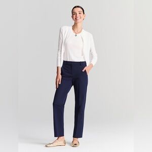 J. Crew KELSEY Navy Blue Cropped Pants SIZE: 6